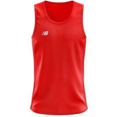New Balance Top met ronde hals voor kinderen (Rood met een hoog risico) XL New Balance Top met ronde hals voor kinderen (Rood met een hoog risico) XL