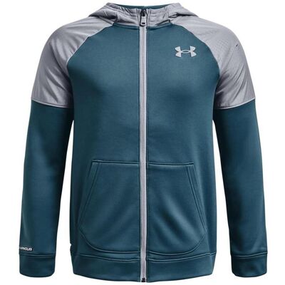Under Armour Jongens Grid Fleece Hoodie (Blauw) 7-8J / 122-128cm Under Armour Jongens Grid Fleece Hoodie (Blauw) 7-8J / 122-128cm