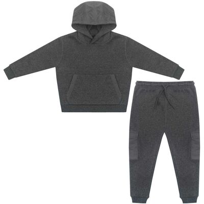 Firetrap Jongens Infant Hoodie en Joggers Set (Houtskool) 2-3J / 92-98cm Firetrap Jongens Infant Hoodie en Joggers Set (Houtskool) 2-3J / 92-98cm