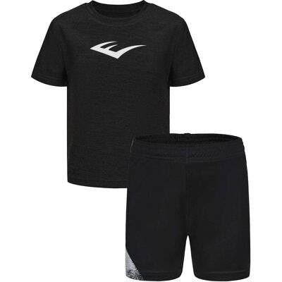 Everlast Set met T-shirt en korte broek met Flex-logo voor jongens (Zwart) 11-12J / 146-152cm Everlast Set met T-shirt en korte broek met Flex-logo voor jongens (Zwart) 11-12J / 146-152cm