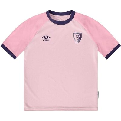 Umbro AFC Bournemouth Raglan-T-shirt voor kinderen (Roze) 6-7J / 116-122cm Umbro AFC Bournemouth Raglan-T-shirt voor kinderen (Roze) 6-7J / 116-122cm