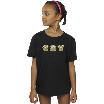 Star Wars Meisjes The Mandalorian Grogu Poses Katoenen T-Shirt (Zwart) 12-13J / 152-158cm Star Wars Meisjes The Mandalorian Grogu Poses Katoenen T-Shirt (Zwart) 12-13J / 152-158cm