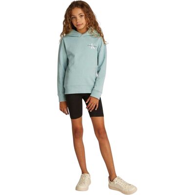 Calvin Klein Katoenen hoodie met capuchon voor kinderen (Groen) 16J / 176cm Calvin Klein Katoenen hoodie met capuchon voor kinderen (Groen) 16J / 176cm