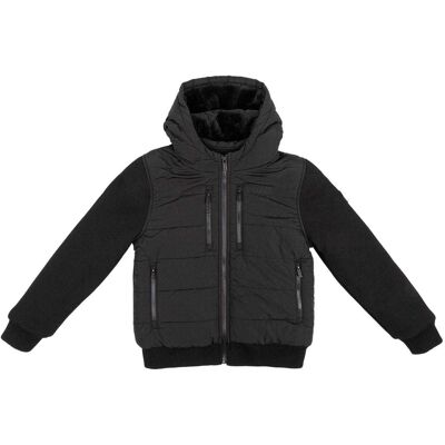 Firetrap Gewatteerd jack met capuchon voor jongens (Zwart) 5-6J / 110-116cm Firetrap Gewatteerd jack met capuchon voor jongens (Zwart) 5-6J / 110-116cm
