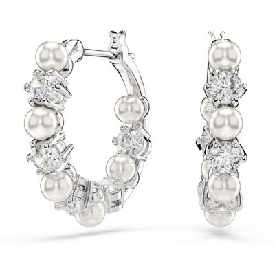 Swarovski 'Matrix Pearl' Dames Oorbellen van Basismetalen - Zilver 5709256 One Size Swarovski 'Matrix Pearl' Dames Oorbellen van Basismetalen - Zilver 5709256 One Size