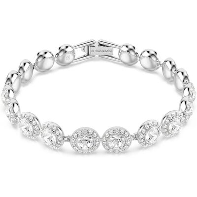 Swarovski 'Una' Dames Basis Metaal Armband - Zilver 5682279 One Size Swarovski 'Una' Dames Basis Metaal Armband - Zilver 5682279 One Size