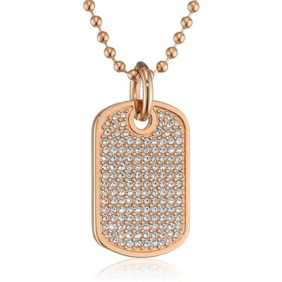Tommy Hilfiger 'Finec' Dames RVS Ketting met hanger - Roze 2700749 One Size Tommy Hilfiger 'Finec' Dames RVS Ketting met hanger - Roze 2700749 One Size