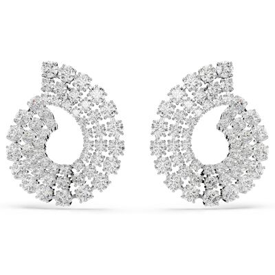 Swarovski 'Matrix Tennis' Dames Oorbellen van Base Metal - Zilver 5705834 One Size Swarovski 'Matrix Tennis' Dames Oorbellen van Base Metal - Zilver 5705834 One Size