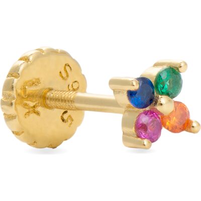 Piercing Luxenter, Phanvi Sterling Zilver 925 en Multicolour Zirkonia afgewerkt in 18 karaat geel goud One Size Piercing Luxenter, Phanvi Sterling Zilver 925 en Multicolour Zirkonia afgewerkt in 18 karaat geel goud One Size