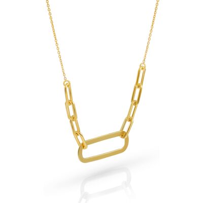 Orphelia 'Essence' Dames 925 Sterling Zilveren Ketting - Goud ZK-7560/G One Size Orphelia 'Essence' Dames 925 Sterling Zilveren Ketting - Goud ZK-7560/G One Size