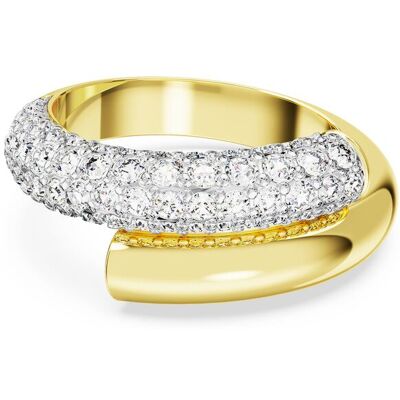 Swarovski 'Dextera' Dames Gouden Geplateerde Metaalring - Goud 5668813 O Swarovski 'Dextera' Dames Gouden Geplateerde Metaalring - Goud 5668813 O