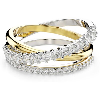 Swarovski 'Hyperbola' Dames Ring van Basismetalen - Zilver/Goud 5689729 O Swarovski 'Hyperbola' Dames Ring van Basismetalen - Zilver/Goud 5689729 O