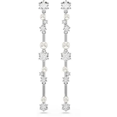 Swarovski 'Constella Bars' Dames Oorbellen van Basismetalen - Zilver 5705614 One Size Swarovski 'Constella Bars' Dames Oorbellen van Basismetalen - Zilver 5705614 One Size