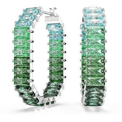Swarovski 'Matrix Baguette' Dames Oorbellen van Basismetaal - Zilver 5705787 One Size Swarovski 'Matrix Baguette' Dames Oorbellen van Basismetaal - Zilver 5705787 One Size