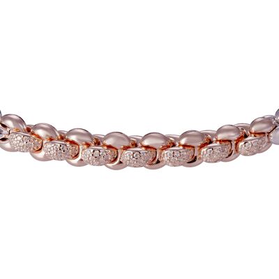 Orphelia 'Jada' Dames 925 Sterling Zilveren Armband - Zilver/Rosé ZA-7395 One Size Orphelia 'Jada' Dames 925 Sterling Zilveren Armband - Zilver/Rosé ZA-7395 One Size