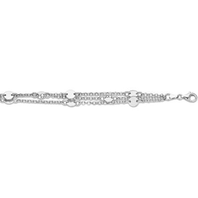 Orphelia Dames 925 Sterling Zilveren Armband - Zilver ZA-1984 One Size Orphelia Dames 925 Sterling Zilveren Armband - Zilver ZA-1984 One Size