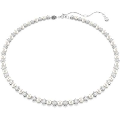 Swarovski 'Matrix Pearl' Dames Sieraden Ketting van Basis Metaal - Zilver 5689623 One Size Swarovski 'Matrix Pearl' Dames Sieraden Ketting van Basis Metaal - Zilver 5689623 One Size