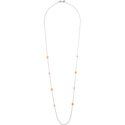Orphelia Dames 925 Sterling Zilveren Halsketting - Zilver/Roze ZK-7385/80 One Size Orphelia Dames 925 Sterling Zilveren Halsketting - Zilver/Roze ZK-7385/80 One Size
