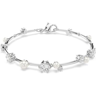 Swarovski 'Constella Bars' Dames Basis Metaal Armband - Zilver 5707511 One Size Swarovski 'Constella Bars' Dames Basis Metaal Armband - Zilver 5707511 One Size