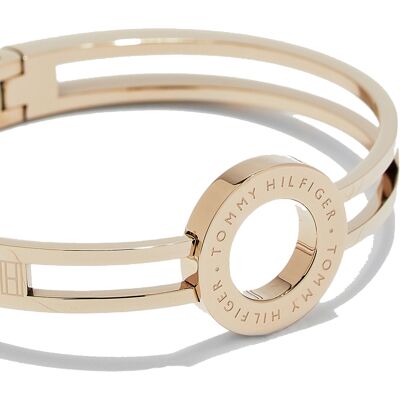 Tommy Hilfiger Dames RVS Armband - Roségoud 2780316 One Size Tommy Hilfiger Dames RVS Armband - Roségoud 2780316 One Size