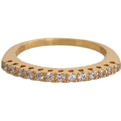 Nialaya Gouden Authentieke Dames Helder CZ Gouden 925 Zilveren Ring Nialaya Gouden Authentieke Dames Helder CZ Gouden 925 Zilveren Ring