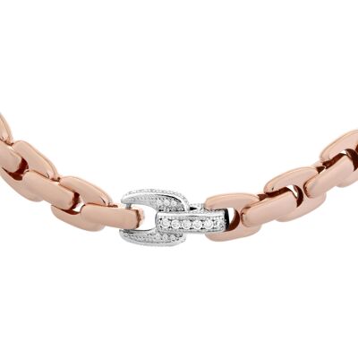 Orphelia Dames 925 Sterling Zilveren Halsketting - Roze ZK-7158 One Size Orphelia Dames 925 Sterling Zilveren Halsketting - Roze ZK-7158 One Size