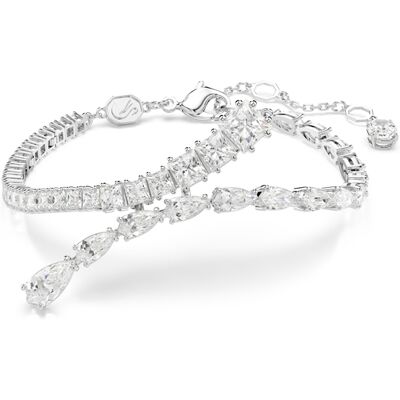 Swarovski 'Matrix' Dames Armband van Basismetalen - Zilver 5693154 One Size Swarovski 'Matrix' Dames Armband van Basismetalen - Zilver 5693154 One Size
