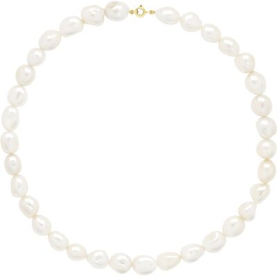 Ateliers Saint Germain Halsketting Goud - Rij van Echte Zoetwaterparels Barok 6-7 mm One Size Ateliers Saint Germain Halsketting Goud - Rij van Echte Zoetwaterparels Barok 6-7 mm One Size