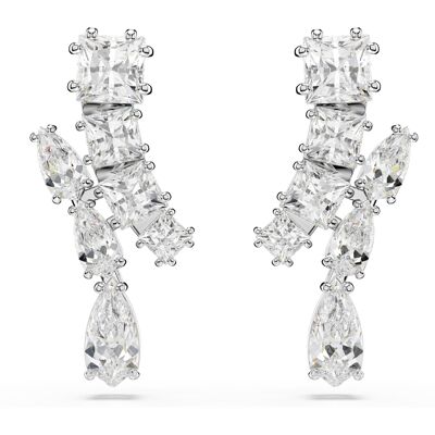 Swarovski 'Matrix' Dames Oorhangers van Basismetalen met Dangle - Zilver 5700418 One Size Swarovski 'Matrix' Dames Oorhangers van Basismetalen met Dangle - Zilver 5700418 One Size