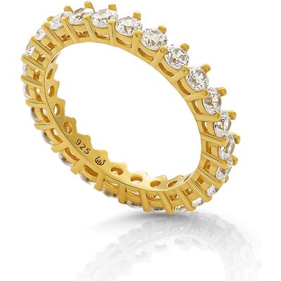 Orphelia 'Paris' Dames 925 Sterling Zilveren Ring - Goud ZR-7540/G N Orphelia 'Paris' Dames 925 Sterling Zilveren Ring - Goud ZR-7540/G N