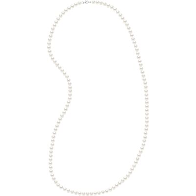 Ateliers Saint Germain Halsketting - Lange Halsketting Echte Gecultiveerde Zoetwaterparels Semi Rond 6-7 mm One Size Ateliers Saint Germain Halsketting - Lange Halsketting Echte Gecultiveerde Zoetwaterparels Semi Rond 6-7 mm One Size