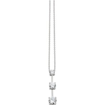 Orphelia Dames 925 Sterling Zilveren Halsketting - Zilver ZK-2677 One Size Orphelia Dames 925 Sterling Zilveren Halsketting - Zilver ZK-2677 One Size