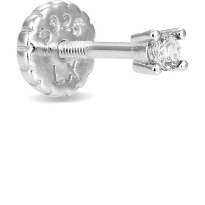 Piercing Luxenter, Dali 925 sterling zilver en gerhodineerde briljant zirkonia One Size Piercing Luxenter, Dali 925 sterling zilver en gerhodineerde briljant zirkonia One Size