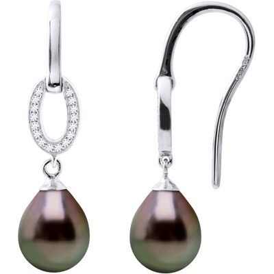 Diadema Model 8-9 mm Parel Zilveren Oorbellen - Sieraden Cadeau Diadema Model 8-9 mm Parel Zilveren Oorbellen - Sieraden Cadeau