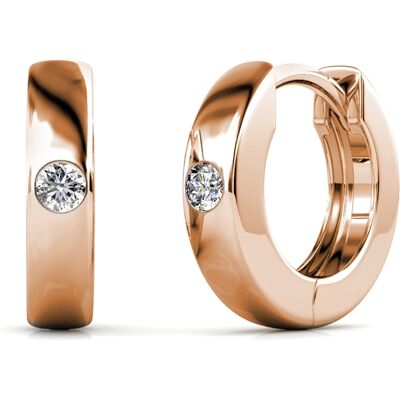 MYC Paris Ringen Oorbellen - Roségoud en Kristal One Size MYC Paris Ringen Oorbellen - Roségoud en Kristal One Size