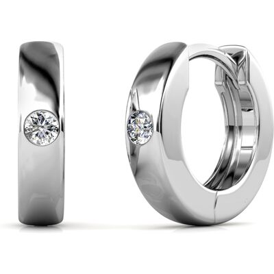 MYC Paris Ringen Oorbellen - Zilver en Kristal One Size MYC Paris Ringen Oorbellen - Zilver en Kristal One Size