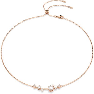 Swarovski 'Constella Bars' Dames Gouden Geplateerde Metalen Ketting - Roze 5729504 One Size Swarovski 'Constella Bars' Dames Gouden Geplateerde Metalen Ketting - Roze 5729504 One Size