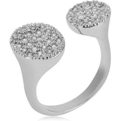 U.S. Polo Assn US Polo Assn Sieraden Evelyn Rhodium Ring One Size U.S. Polo Assn US Polo Assn Sieraden Evelyn Rhodium Ring One Size