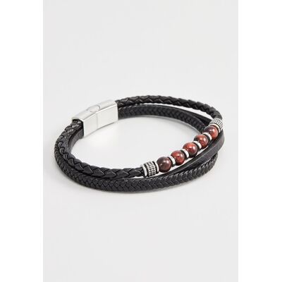 U.S. Polo Assn US Polo Assn Jewellery Brandon Zwarte Armband One Size U.S. Polo Assn US Polo Assn Jewellery Brandon Zwarte Armband One Size