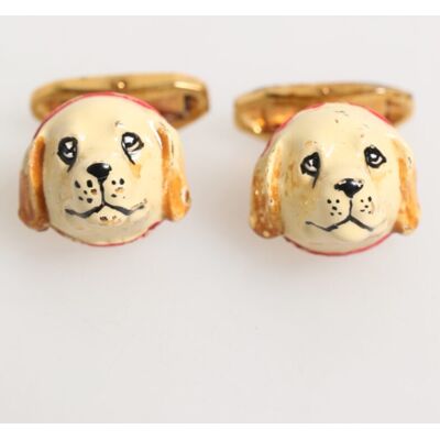 Dolce & Gabbana Messing Goudkleurige Honden Pups Mannen Accessoires Manchetknopen One Size Dolce & Gabbana Messing Goudkleurige Honden Pups Mannen Accessoires Manchetknopen One Size
