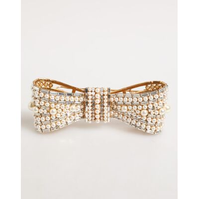 Dolce & Gabbana Gouden Messing Glas Kristal Nepparel Versierde Speld One Size Dolce & Gabbana Gouden Messing Glas Kristal Nepparel Versierde Speld One Size