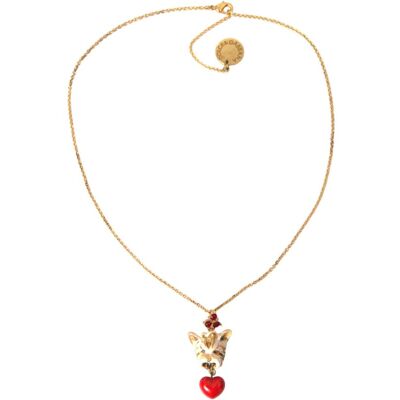 Dolce & Gabbana Gouden Messing Ketting Hond Hart Hanger Hanger Ketting One Size Dolce & Gabbana Gouden Messing Ketting Hond Hart Hanger Hanger Ketting One Size