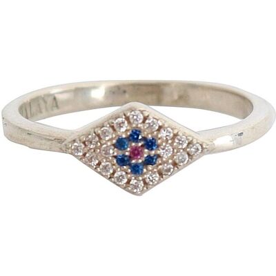 Nialaya Kwaadaardig Oog Ring Sterling Zilver Smy11061 One Size Nialaya Kwaadaardig Oog Ring Sterling Zilver Smy11061 One Size
