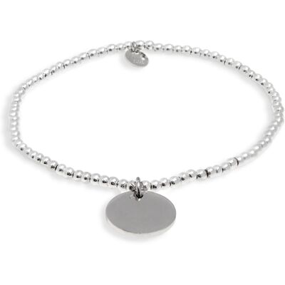 Luxenter 925 Sterling zilveren armband met gerhodineerde hematiet - Krasai One Size Luxenter 925 Sterling zilveren armband met gerhodineerde hematiet - Krasai One Size