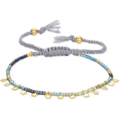 Luxenter Sterling zilveren 925 armband afgewerkt met 18K geel goud - Muh One Size Luxenter Sterling zilveren 925 armband afgewerkt met 18K geel goud - Muh One Size