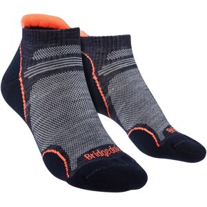 Bridgedale Dames Merino Low Socks - Navy / Candy - Wandelen Bridgedale Dames Merino Low Socks - Navy / Candy - Wandelen