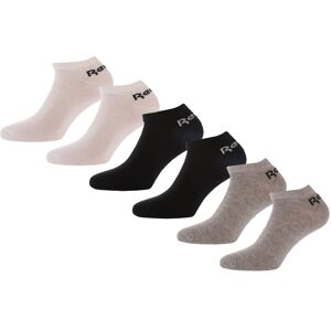 Reebok no-showsokken voor heren, set van 3, zwart-grijs-wit 42.5 Reebok no-showsokken voor heren, set van 3, zwart-grijs-wit 42.5