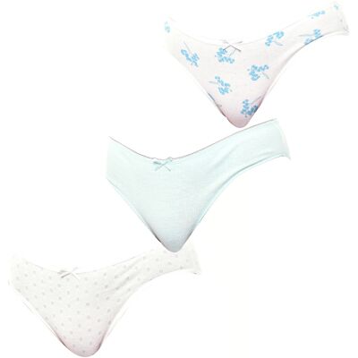 Kisses&Love 3-pack katoenen damesslip KL10000 L/XL Kisses&Love 3-pack katoenen damesslip KL10000 L/XL