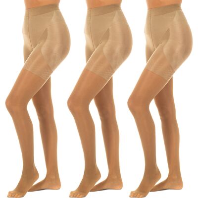 Jolie Folie Pack-3 Push up Slipjes 40 Den PUSHUP40 vrouw L Jolie Folie Pack-3 Push up Slipjes 40 Den PUSHUP40 vrouw L