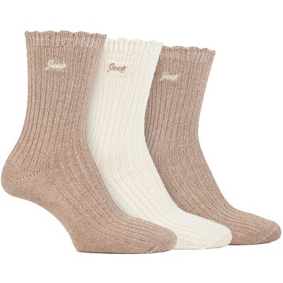 Dames Bamboe Boot Sokken Jeep Schattige Ribbelsche Aanslag Sokken voor Dames, Blaarwerende Gebreide Gevoerde Sokken - Taupe / Crème 37 - 42 Dames Bamboe Boot Sokken Jeep Schattige Ribbelsche Aanslag Sokken voor Dames, Blaarwerende Gebreide Gevoerde Sokken - Taupe / Crème 37 - 42